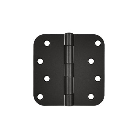 Deltana Oil Rubbed Bronze 4 x 4 Plain Bearing 5/8 Radius Corners Mortise Hinge, 10PK pairs S44R510B-XCP10